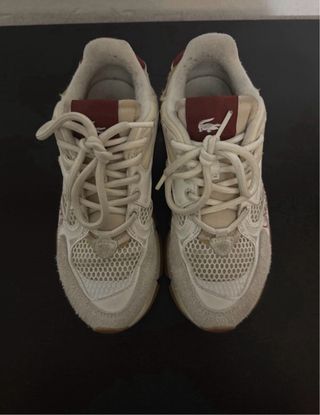 Zapatillas Lacoste Mujer Beige/Blanco