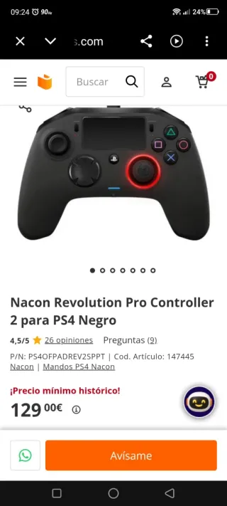 Mando Nacon Revolución 2 PS4