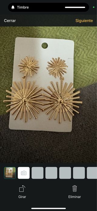 Pendientes dorados grandes estilo flamenca