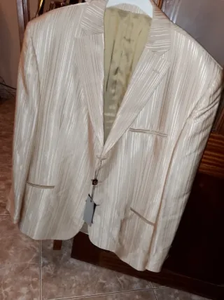 Traje Giovanni Valdi Hombre Beige/Oro