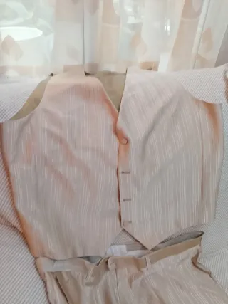 Traje Giovanni Valdi Hombre Beige/Oro