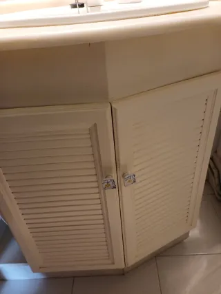 Mueble de baño lavabo mármol y porcelana