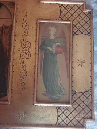 Cuadro antiguo religioso dorado