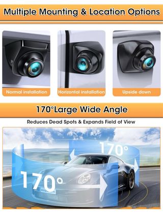Cámara Coche Gran Angular 170°