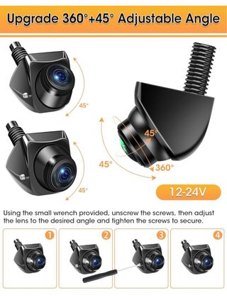 Cámara Coche Gran Angular 170°