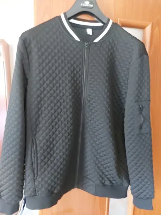 Giubbino trapuntato uomo nero