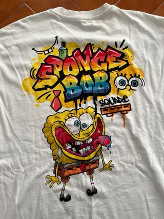 Camiseta Pull&Bear Spongebob Graffiti