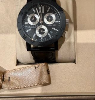 Orologio Bulgari Chronograph Nero e Argento