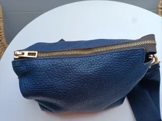 Bolso bandolera BIMBA Y LOLA azul y dorado
