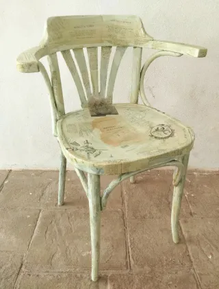 Silla Thonet personalizada estilo náutico