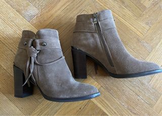 Botines Alma en Pena Beige/Marrón