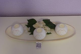 Centro mesa Bandeja de madera de mango