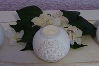 Centro mesa Bandeja de madera de mango