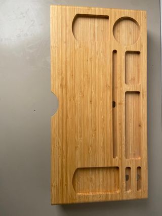 Soporte elevador madera para portátil / monitor