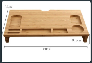 Soporte elevador madera para portátil / monitor