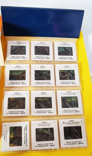 Diapositive souvenir Aosta e Valle d'Aosta