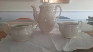 Cafetera, lechera y azucarero Decla Cartuja