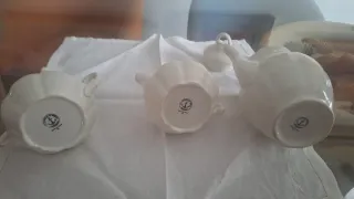 Cafetera, lechera y azucarero Decla Cartuja