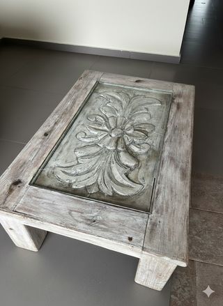 Mesa Centro Mexicana Madera Tallada