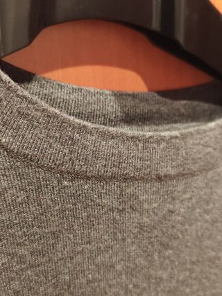 Jersey Zara Gris Manga Larga Talla S