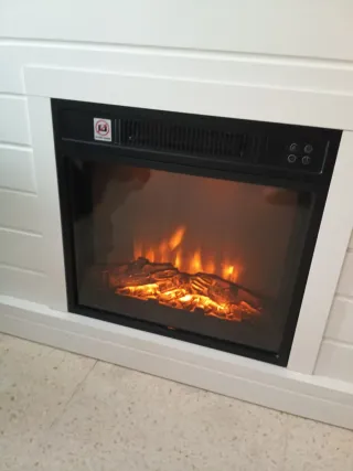 Chimenea eléctrica con llamas