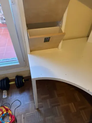 Scrivania angolare Ikea MICKE Bianca