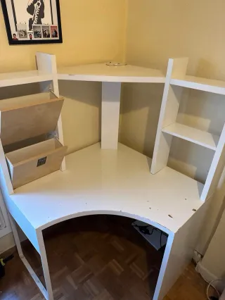 Scrivania angolare Ikea MICKE Bianca