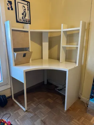 Scrivania angolare Ikea MICKE Bianca