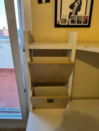 Scrivania angolare Ikea MICKE Bianca