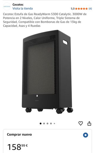 Estufa de Gas Cecotec ReadyWarm 5300