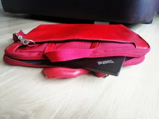 Bolso/Maletín Portátil Piel Tucano Rojo 30x40cm