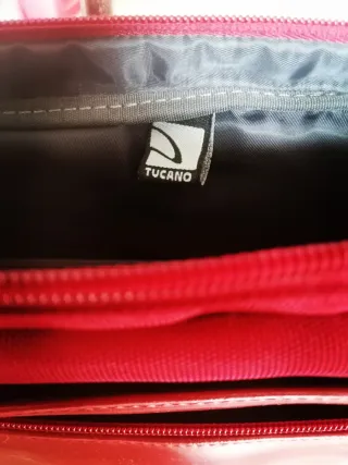 Bolso/Maletín Portátil Piel Tucano Rojo 30x40cm