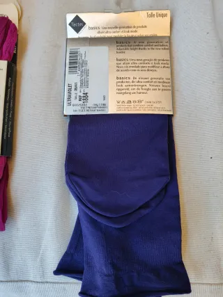 Conjunto de medias y leotardo,enteras y medias.