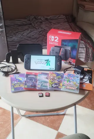 Nintendo Switch 2 + 7 Juegos (Poco uso)