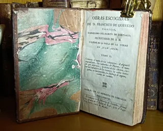 LIBRO ANTIGUO. FCO. DE QUEVEDO (1788)