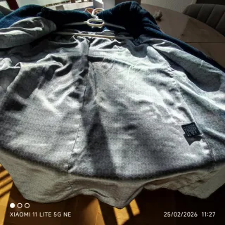 Abrigo azul marino Composición 80% lana