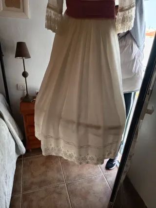 Traje de Comunión Blanco y Rosa