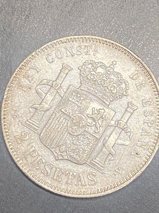 Moneda 2 Pesetas Alfonso XIII 1894 EBC