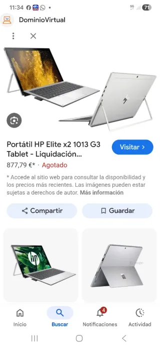 HP Elite x2 Portátil Tablet
