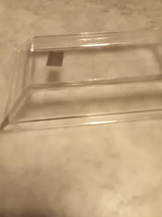 Portaoggetti rettangolare in vetro pesante