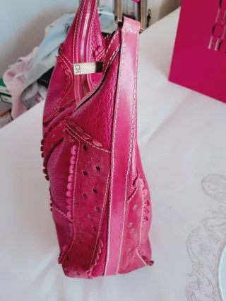 Bolso Carolina Herrera rojo original de piel