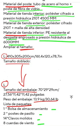 Tenda da campeggio familiare per 8-12 persone