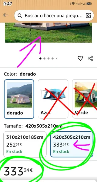 Tenda da campeggio familiare per 8-12 persone