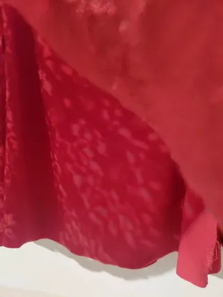 Vestito corto pizzo rosso con paillettes Tg S