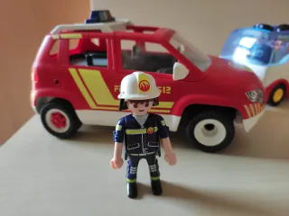 Playmobil: Coche Bomberos, Bus y Cuadra-cofre