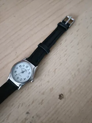 Reloj Louis Valentin Cuarzo Negro y Plata