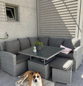 Conjunto sofá y mesa de jardín Leroy Merlin