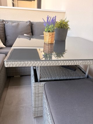 Conjunto sofá y mesa de jardín Leroy Merlin