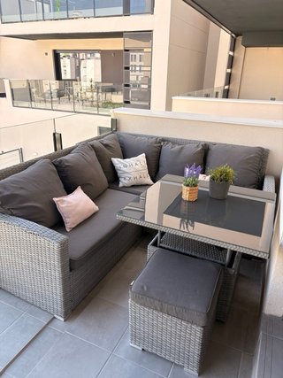 Conjunto sofá y mesa de jardín Leroy Merlin