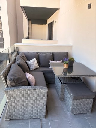 Conjunto sofá y mesa de jardín Leroy Merlin